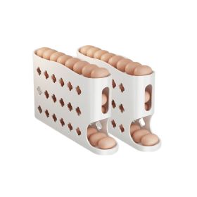 2Pcs/Set Multi-layer Household Refrigerator Side Door Rolling Egg Storage Box