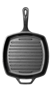 Lodge 10.25" Square Oven Safe Iron Griddles & Grill Pan