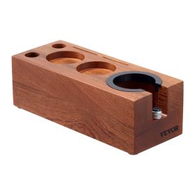 Wooden Espresso Tamping Station 51-58 mm Station with Detachable Slot