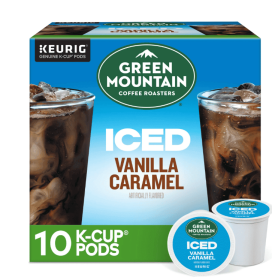 Green Mountain Coffee Roasters, Iced Vanilla Caramel K-Cup Coffee Pods, 10 Count