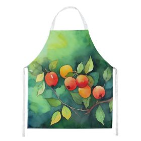 Missouri Hawthorns in Watercolor Apron Cooking Kitchen Server Baking Crafts Gardening for Adult Women Men, Unisex, Large, Multicolor