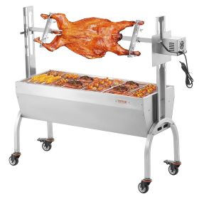 VEVOR Roaster Spit Rotisserie BBQ Grill Pig Lamb Chicken Roaster 52W 198LBS