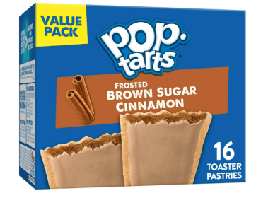 Pop-Tarts Frosted Brown Sugar Cinnamon Toaster Pastries, Breakfast Foods, Shelf-Stable, 27 oz (16 Count)