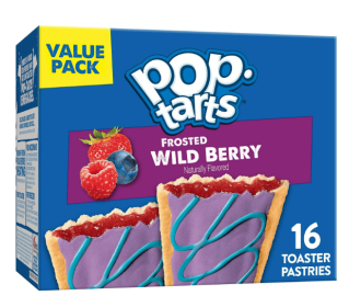 Pop-Tarts Frosted Wild Berry Toaster Pastries, Breakfast Foods, Shelf-Stable, 27 oz (16 Count)