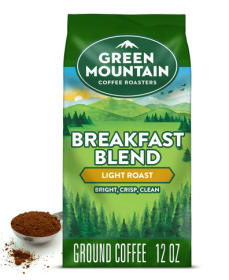 Green Mountain Coffee Roasters Breakfast Blend, Light Roast, Ground Coffee, 12 oz