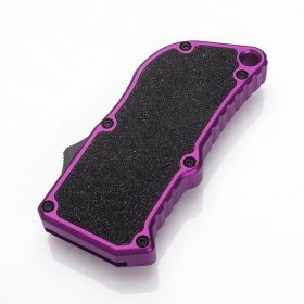 Aluminum Retractable Multi-Purpose Knife, Includes 5 Spare Blades -Quick Replacement, EDC Tool Pocket Knife (Option: Purple)