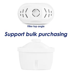 10-Cup 3.5L BPA-Free Water Filter Pitcher With 4 Filters, Reduces TDS For Clean Drinking Water, Standard Fridge Size (Option: Filter Cart)