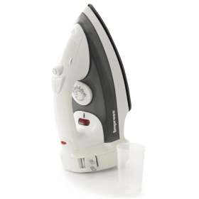 Impress Mid-Size Cord-Rewind Iron with Non-Stick Spray and Burst (Color: White)