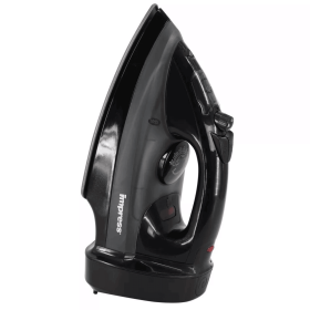 Impress Mid-Size Cord-Rewind Iron with Non-Stick Spray and Burst (Color: Black)