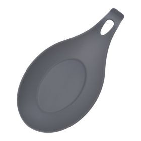 Silicone Spoon Mat Easy To Clean Kitchen Mat Shelf Mat Heat Insulation (Color: Gray)